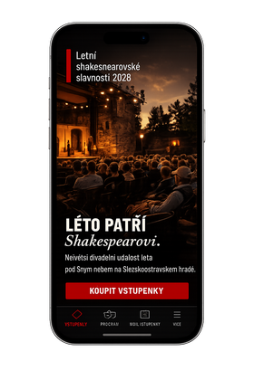 Mobilní aplikace Ticketmaster - ilustrace